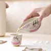 Xícara de Cerâmica Fofa com Design de Veado para Compartilhar Chá no Estilo Chinês, Peça Única para Uso Doméstico, Acessório de Chá para Cerimônia do Chá