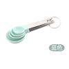Taza medidora cuchara medidora traje herramienta para hornear mango de acero inoxidable taza medidora de plástico cuchara medidora juego de 8 piezas cuchara para condimentos cuchara para leche en polvo