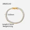 Jieding Collar de Acero Inoxidable Europeo y Americano con Sentido del Diseño Anillo de Titanio de Nicho Sin Color Pulsera de Circonita Joyería de Sentido Avanzado