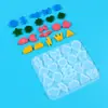 Molde de Resina de Cristal DIY Geométrico Mini Animal Copo de Nieve Forma Pendientes Joyería Colgante Fabricación Molde de Silicona