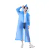 Impermeable Desechable para Adultos Largo Transparente de Cuerpo Completo Engrosado Resistente a Tormentas Poncho de Ropa de Lluvia Portátil para Exteriores para Adultos