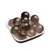Adornos de Bola de Cristal de Té de Cristal Natural, Bolas Pulidas de Piedra Cruda de Cristal, Bolas de Matriz de Siete Estrellas, Adornos de Artesanía al por Mayor