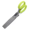 Tijeras de Acero Inoxidable de Cinco Capas para Cebolleta Picadora Multifuncional de Verduras para Cocina Cortador de Cebolla Multicapa para el Hogar En Stock Venta al por Mayor