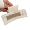 Pinza Cuadrada Fresca de Verano para Mujer 2025 Nuevo Estilo Pinza para la Parte Trasera de la Cabeza Pinza de Tiburón Accesorio para el Cabello Accesorio Estilo Vacaciones
