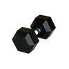 Venta al por mayor transfronteriza mancuerna hexagonal de cabeza redonda de plástico equipo de fitness comercial para el hogar juego de mancuernas de acero puro hierro puro