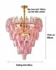 Lámpara de araña de lujo ligero estilo francés, cristal de Murano, luz principal para sala de estar de villa, lámpara de techo elegante de alta gama de diseñador para dormitorio