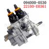 094000-0530 bomba de combustível diesel common rail 22100-E0361 para Hino P11C