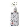 Portatarjetas de Conejo Miffy para Estudiantes, Insignia de Plástico para Tarjeta de Comedor del Campus con Hebilla Retráctil, Tarjeta de Control de Acceso, Estuche Protector de Plástico para Tarjeta IC de Autobús y Metro