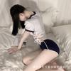 Ropa Interior Sexy Estudiante Linda cosolay Japonés y Coreano Marinero Traje Académico Una Pieza Archivo Abierto Tentación Libre de Uniforme de Ejercicio