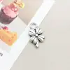 20 Flores Antiguas de Plata Mixtas Caladas Colgantes de Aleación de Rosa Accesorios para Joyería Hecha a Mano DIY Colgantes para Pendientes