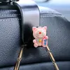 Gancho de carro desenho animado gato Jingdang gancho de armazenamento multifuncional para encosto de banco de carro gancho decorativo criativo para carro diy