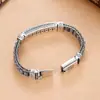 Pulsera Creativa Hecha a Mano Plateada para Hombres y Mujeres con Cuentas de la Fortuna y Mantra de Seis Palabras, Joyería Transfronteriza Personalizada