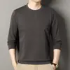 Camiseta de manga larga de alta calidad, moderna y a la moda para hombre, con cuello redondo, adecuada para hombres jóvenes, que ofrece una sensación cómoda y amigable con la piel.