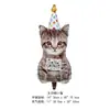 Novo Desenho Animado Gato e Cachorro Engraçado Chapéu de Aniversário Balões Festa Infantil Balões Divertidos Parque Barraca de Mercado Noturno Balões