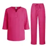 Xiyin Camisa de Uniforme Cirúrgico Casual Confortável de Manga Meia-Manga com Decote em V Abotoada Unissex Conjunto de Uniforme Cirúrgico Estilo Europeu e Americano
