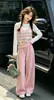 Conjunto de Tres Piezas de Otoño para Niña 2025 Nueva Temporada de Primavera y Otoño Chaleco Suéter para Niña Pantalones de Pierna Ancha Conjunto Ropa Muy Bonita