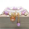 Pulseira infantil feminina Princesa menina pequena cristal com contas estudante irmãs amigas pulseira joia pulseira crianças