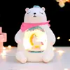 Lámpara Gatito Flor Pequeña Adorno de Escritorio de Dibujos Animados Creativo Decoración de Ambiente para el Hogar Regalo para Amigos Regalo de Cumpleaños Venta al por Mayor del Fabricante