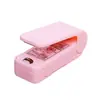Mini selladora portátil para uso doméstico, selladora de bolsas de plástico para snacks, conservación de alimentos, a prueba de humedad, dispositivo de sellado al vacío