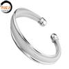 Fabricantes de Joyería Joyería Coreana de Plata Pulsera de Malla de Alambre Doble Pulsera de Moda Plateada Pulsera de Doble Borde Ligero para Mujer