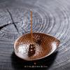 Jardín de cerámica Xiangyi plato para incienso de hoja perenne plato de cerámica para incienso plato para incienso de hilo plato para incienso soporte de cerámica para incienso soporte para incienso adecuado para todos