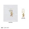 Clip para Papel de Aleación de Zinc Carta Nuevo Transfronterizo Mini Colgante Pin Exquisito Clip Metálico para Marcar Páginas Regalo de Vacaciones
