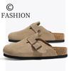 2026 Nuevos Zuecos Retro para Mujer Estilo Birkenstock con Suela Gruesa y Aumento Oculto de Altura