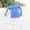 Pacote de Algodão Puro Bolso Estilo INS Cor Doce Bolso com Cordão de Cor Bolso de Algodão Puro com Abertura para Cordão Bolsa de Joias Bolso de Algodão Puro