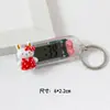 Reloj Colgante Pequeño Transparente Lindo de Dibujos Animados Colgante de Llavero Mini Portátil Reloj Electrónico Digital Silencioso para Estudiante