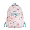 Mochila de grande capacidade, estilo coreano, novo modelo verão 2026, renda simples, fofa e fresca, mochila escolar para alunos do ensino fundamental II e médio