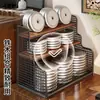 Prateleira de Armazenamento para Mesa de Escritório Armazenamento para Sala de Estar Doméstico Mesa de Centro de Mesa Prateleira de Balcão Multicamadas Prateleira para Mesa de Jantar da Cozinha Prateleira para Copos de Água