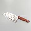 Mango de simulación de grano de madera acero inoxidable cuchillo de cocina para cortar huesos cuchillo de cocina famoso en Internet patrón martillado forjado de alta resistencia doméstico comercial