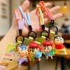 Llavero Colgante Auténtico Serie Dibujos Animados Shin-Chan para Mujer Lindo Colgante de Muñeca para Mochila Escolar Pequeño Regalo