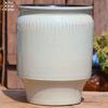 Vaso Grande de Terracota Feito à Mão, Vaso de Cerâmica Rústica de Grande Diâmetro para Suculentas e Flores, Vaso de Cerâmica para Plantas Suculentas com Formato de Tronco Velho