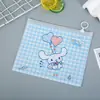 Bolsa con Cremallera de Plástico Sanrio Bolsa para Documentos de Estudiante Gran Capacidad Bolsa para Documentos Papelería Bolsa para Bolígrafos Bolsa Pequeña para Empaquetar Regalos
