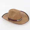 Sombrero de Paja de Agricultor Impreso Sombrero de Paja de Ala Ancha Rizada Sombrero de Sol para Sombrilla al Aire Libre de Verano Estilo Coreano para Hombres y Mujeres Playa
