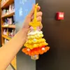 Presentes Criativos de Natal, Estrelas Coloridas de Lã Crochê à Mão, Enfeites Pequenos Decorativos para Árvore de Natal e Carro para Melhorar a Atmosfera