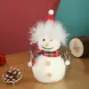 Decoración navideña transfronteriza decoración de fieltro de lana lindo muñeco de nieve mini decoración para colgar en el árbol muñeco de Papá Noel venta al por mayor