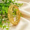 Pulsera Chapada en Oro de 24 Quilates Novia de Dubái Bodas de Mujeres Indias Nigerianas Joyería Color Arena Dorada Novia de Oriente Medio