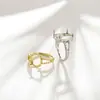 Anéis de Cobre Puro Banhados a Ouro para Homens e Mulheres, Estilo Vintage Simples e Elegante, Materiais Semi-Acabados de Âmbar Oval para Artesanato DIY