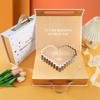 Caja de Regalo para Bufanda al Por Mayor Caja con Tapa Abatible Creativa Tridimensional en Forma de Corazón Caja de Embalaje de Mano Caja de Regalo Contigo en Cada Paso del Camino