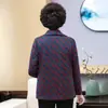Ropa de otoño e invierno para mediana edad y ancianos, abrigo con solapa bordada para abuela, ropa casual para mujer, ropa para personas mayores de 70 años, top cálido con forro de polar