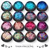 Cross-border laser gradiente 3mm coração amor nail art lantejoulas ultra-fino flash diamante em pó unhas óleo gel nail art jóias atacado