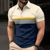 2026 Nuevas Camisas Polo para Hombre Europeas y Americanas Camisas Polo con Estampado Digital Transfronterizo AliExpress Joom Comercio Exterior Al por Mayor