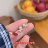 Brincos de Pônei com Zircônia e Diamante Completo para o Ano Novo para Mulheres, Brincos Simples e Festivos do Ano do Cavalo, Brincos de Luxo Leve e de Alta Qualidade