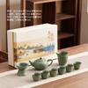 Juego de Té Kung Fu de Alta Gama Lujoso Accesible Juego de Té para Recepción de Oficina de 10 Personas Tetera Taza de Té Juego Completo de Recuerdos