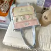 Nova Mochila Escolar Estilosa para Meninas do Terceiro ao Sexto Ano, Grande Capacidade, Color-Blocking, Mochila com Múltiplos Compartimentos
