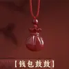 Colgante de Cinabrio, Bolsa de la Suerte de Arena Dorada Púrpura, Collar de Pareja del Año Zodiacal, Suministro para Vendedores Ambulantes, Venta al por Mayor de Regalos de Joyería