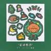 Pegatinas navideñas de dibujos animados para niños, estudiantes, pegatinas hechas a mano para cuaderno, pegatinas para diario, pequeños regalos navideños