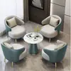 Juego de sofá de lujo para el tiempo libre y mesa de centro para recepción de hotel de negocios, oficina de ventas, balcón de ocio, recepción de salón de belleza